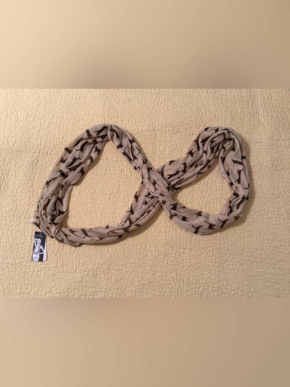 Cat Print Infinity Scarf